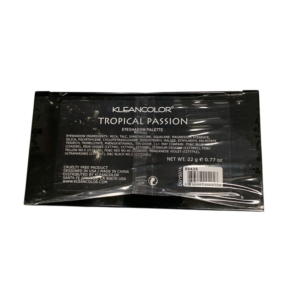 KLEANCOLOR® TROPICAL PASSION EYESHADOW PALETTE 18 colors. - Picture 3 of 4